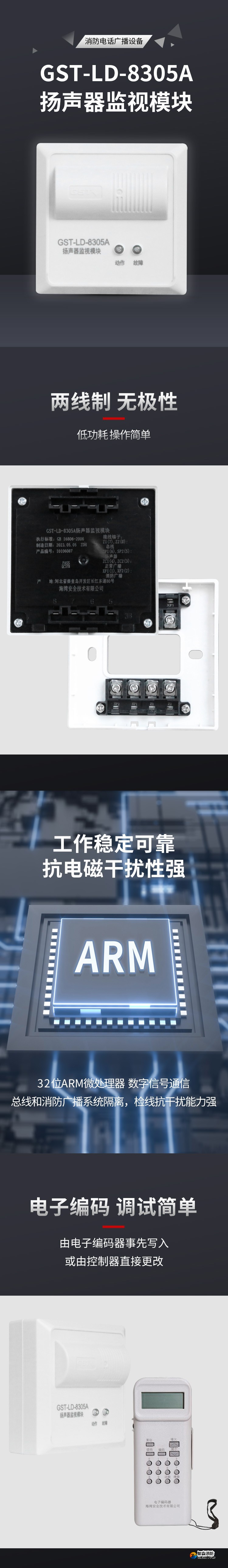 GST-LD-8305A揚聲器監視模塊詳情頁1